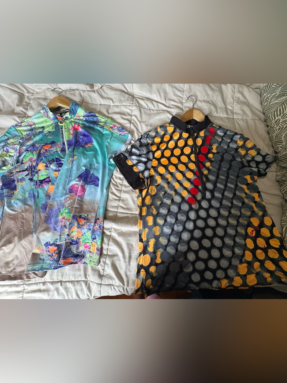 Jamie Sadock 2 golf sports shirts size large women’s colourful edgy
